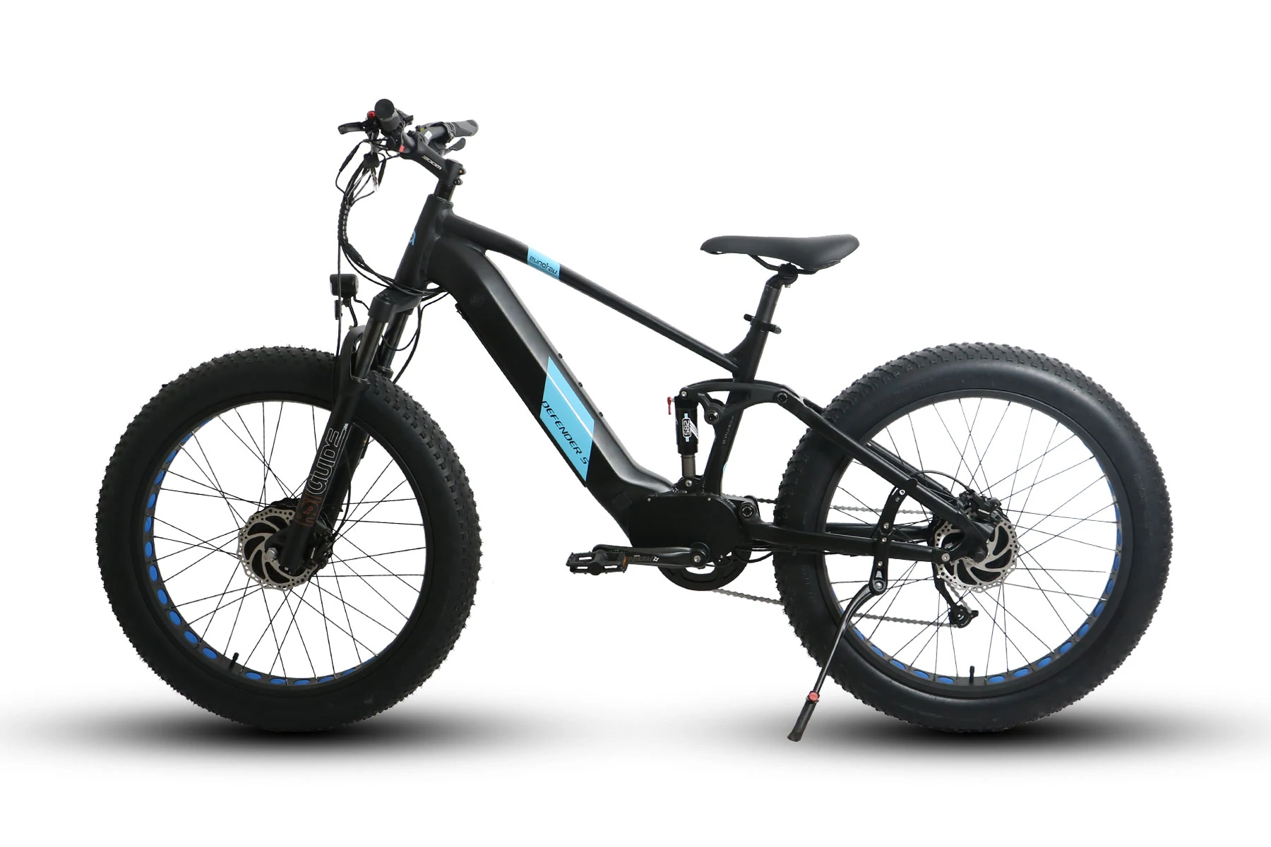 2 x EUNORAU DEFENDER-S 48V/14Ah 1500W AWD Electric Mountain Bike