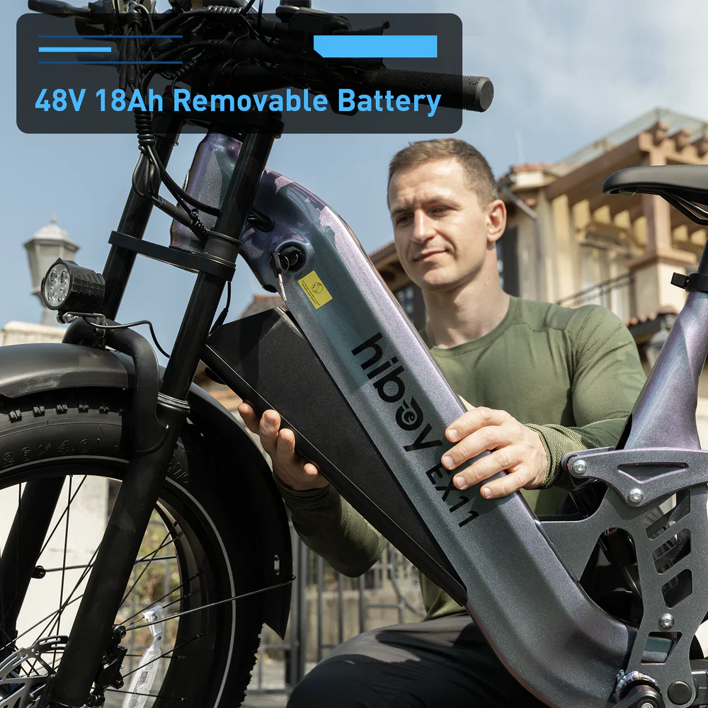 Hiboy EX11 48V/18Ah 880W Full Suspension Electric Bike