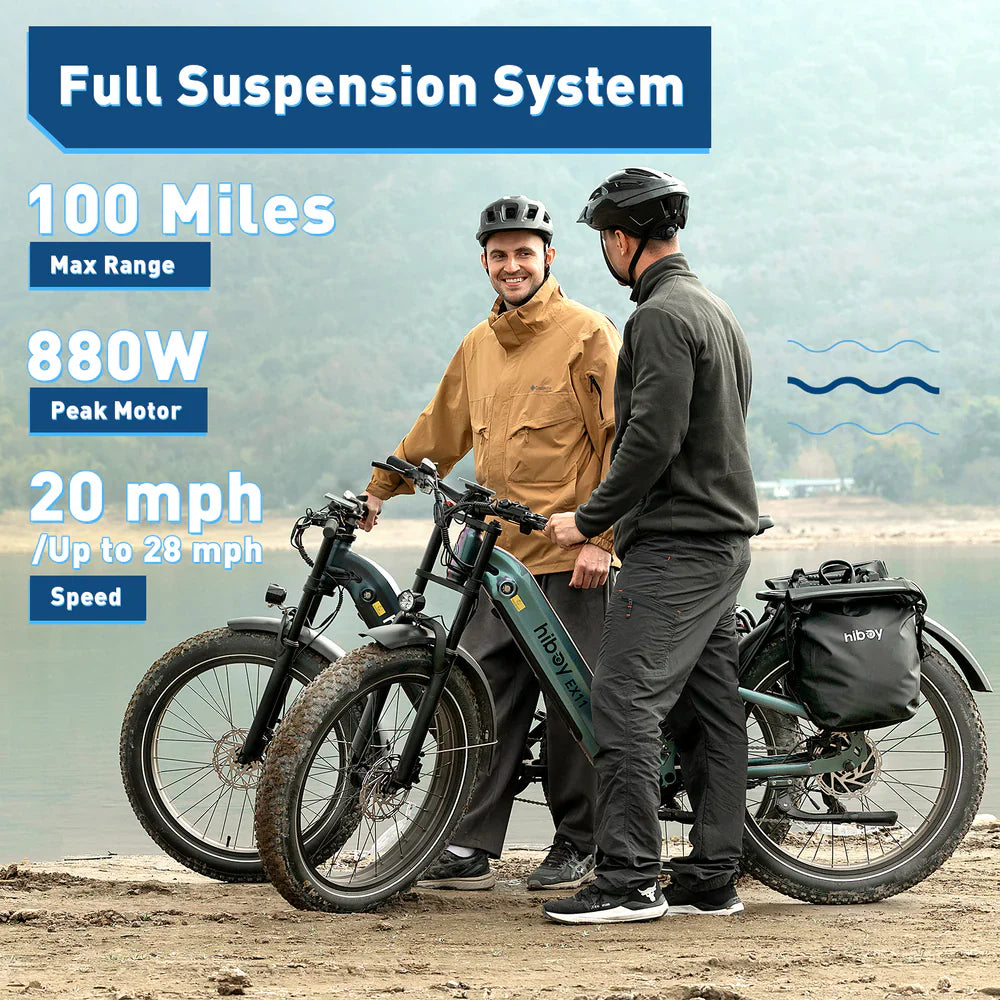 Hiboy EX11 48V/18Ah 880W Full Suspension Electric Bike