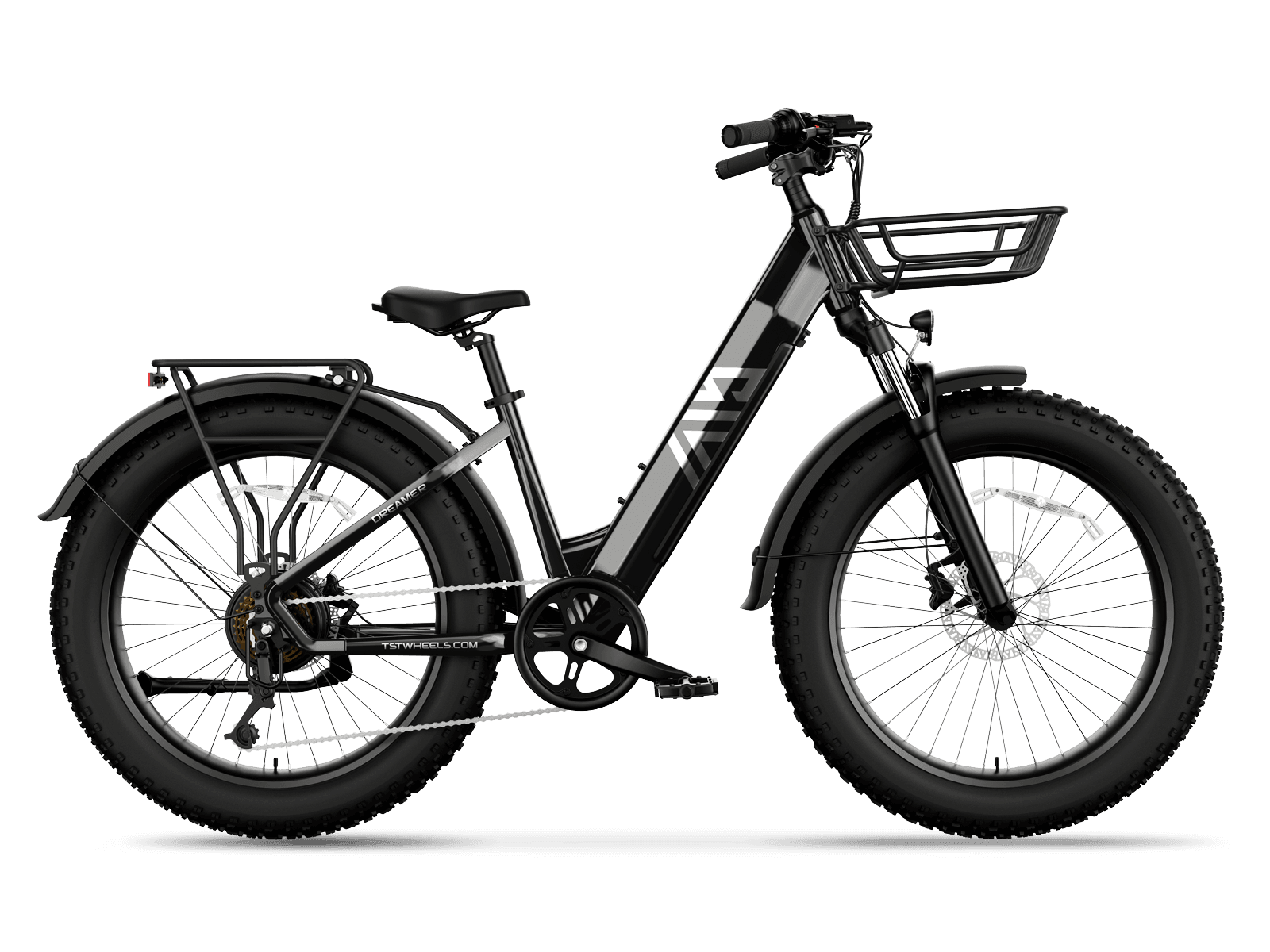 TST® Dreamer 26" Step-Thru Fat Tire Electric Bike