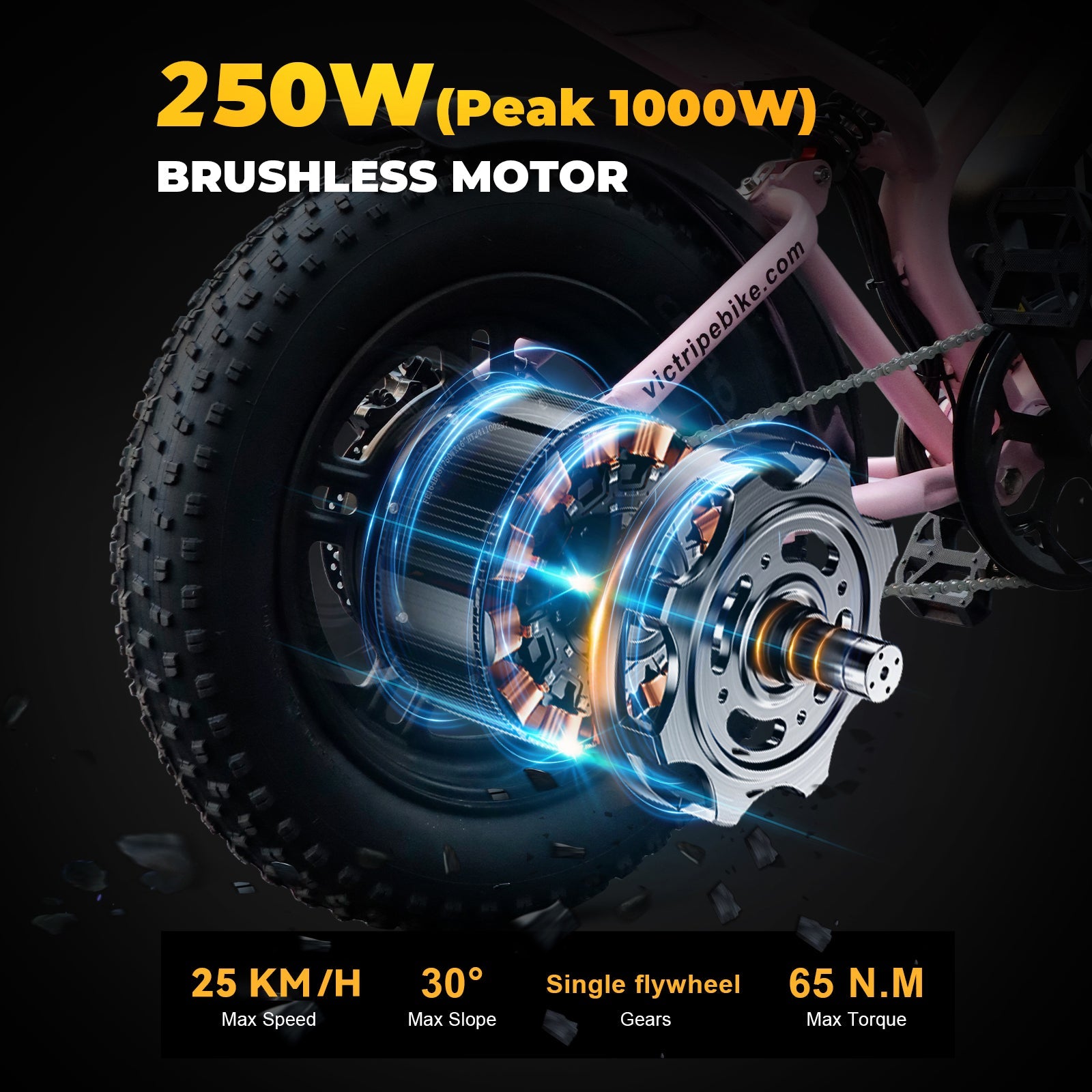 VICTRIP ®R6 Pro Off Road Electric Bike Moped