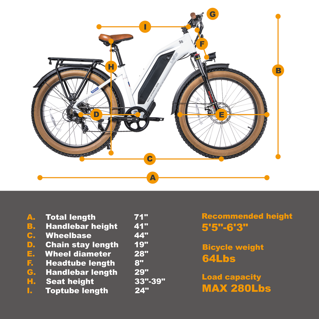 DWMEIGI Artemis 48V/16Ah 750W Fat Tire Electric Bike