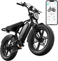 Electric Bike for Adults 1500W Peak 20" Fat Tire All-Terrain E-Bike 60/110 Miles 28 MPH Electric Dirt Bike