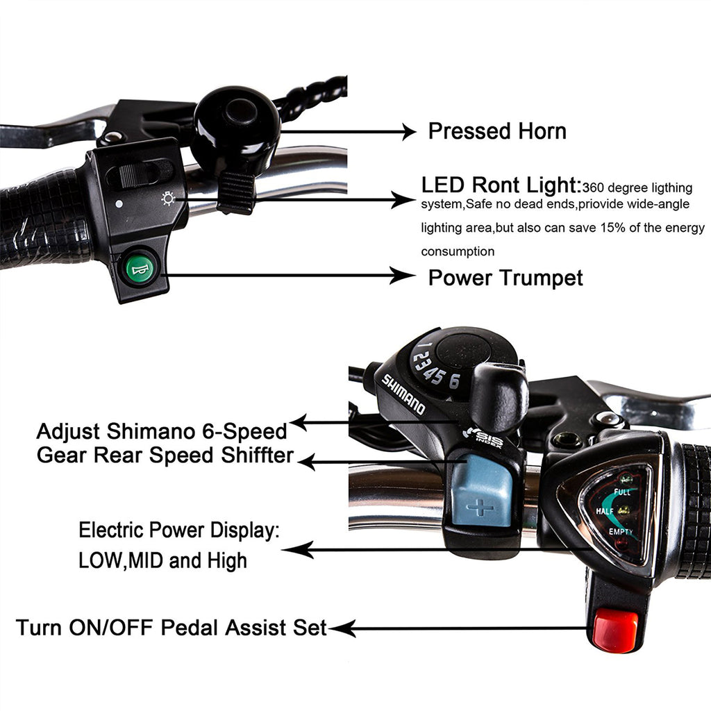 NAKTO Camel 36V/10Ah 250W/350W Electric Bike