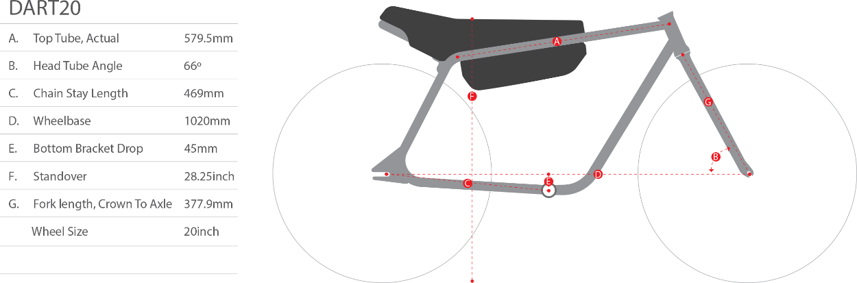 Crew Bike Co. Dart20 Electric Bike