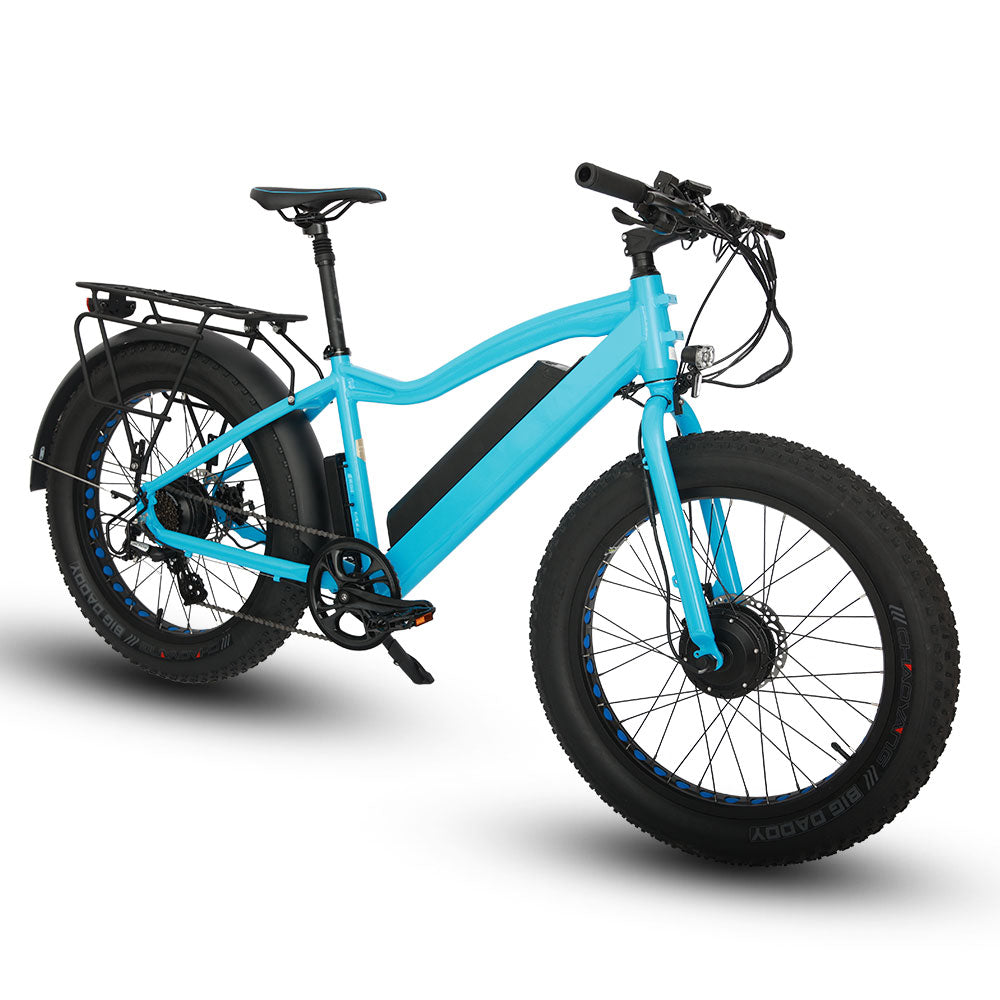 EUNORAU FAT-AWD 48V 15.6Ah/25Ah 600W All Wheel Drive Fat Tire Electric Bike