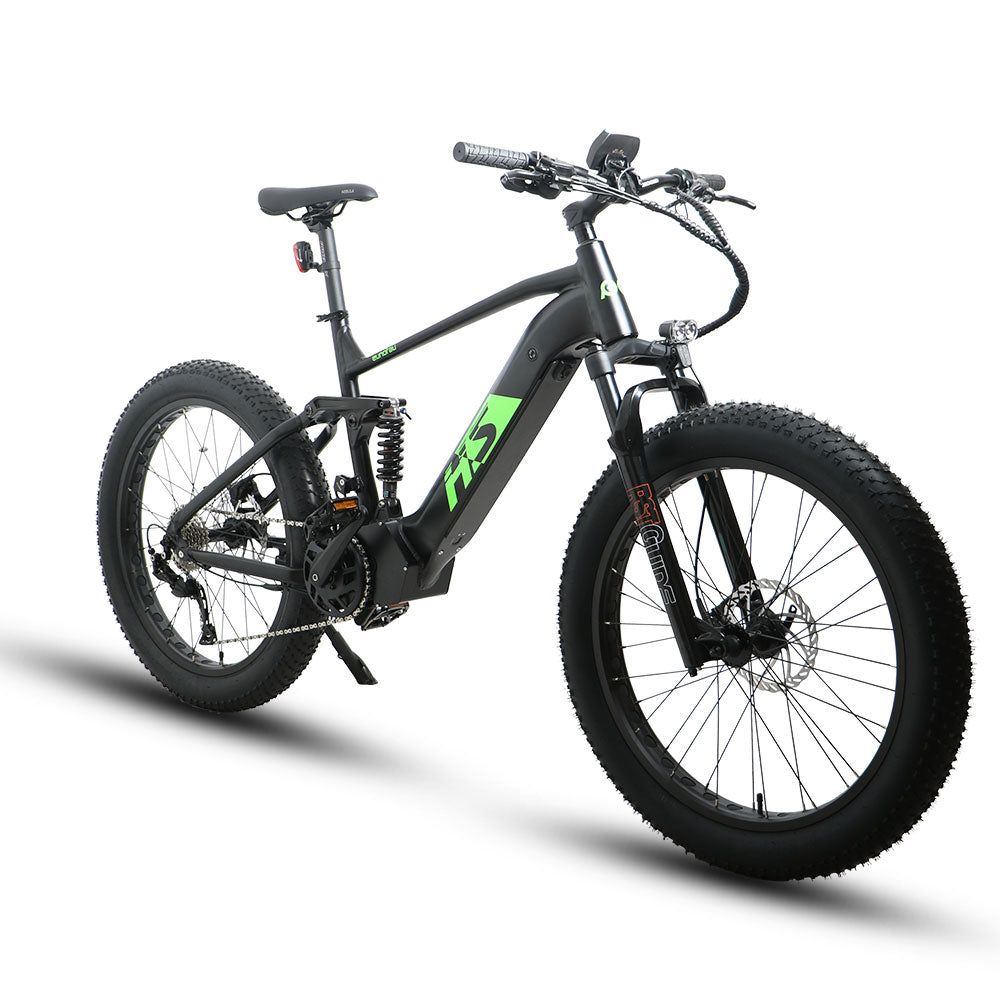 2 x EUNORAU FAT-HS 48V/14Ah 1000W Fat Tire Electric Mountain Bike