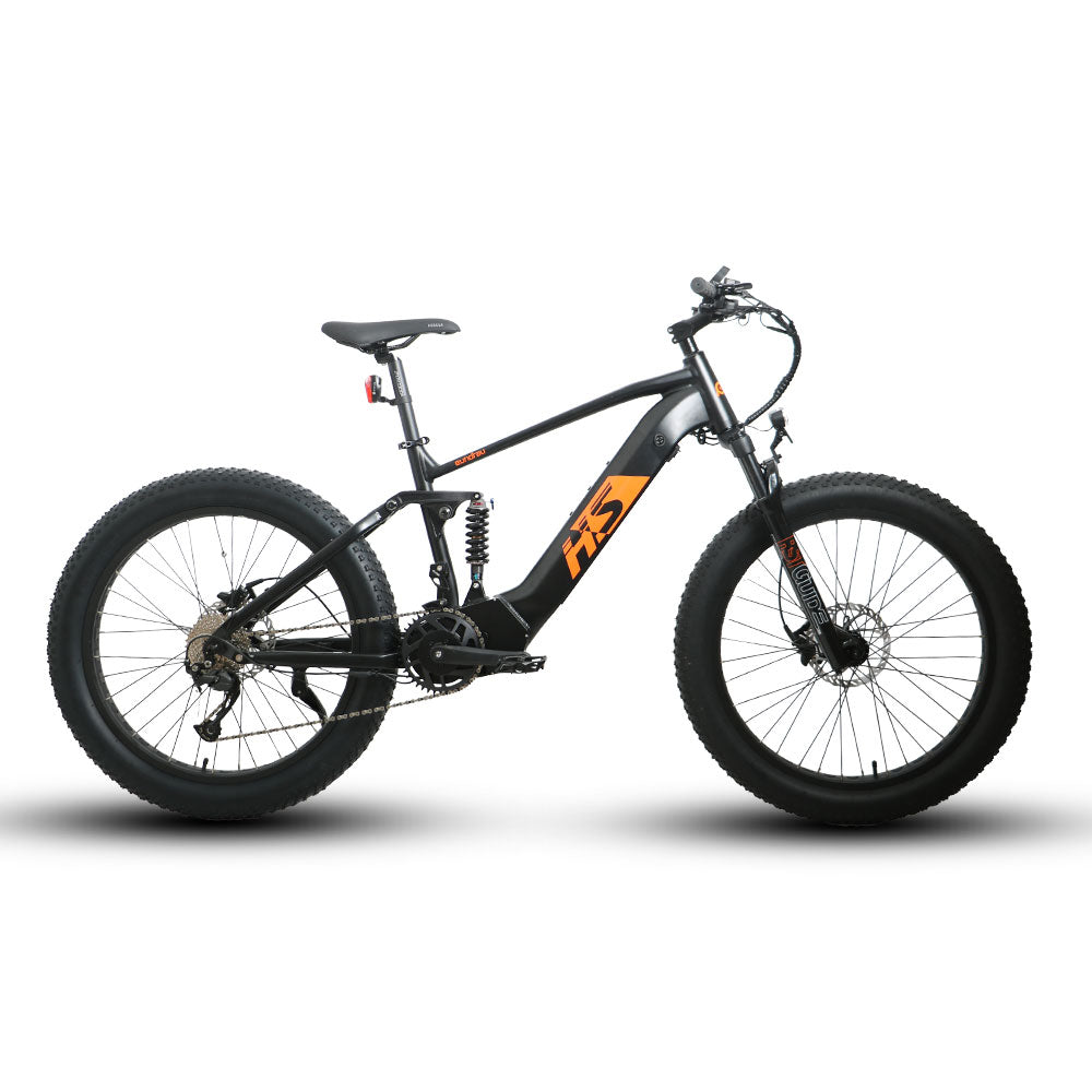 2 x EUNORAU FAT-HS 48V/14Ah 1000W Fat Tire Electric Mountain Bike