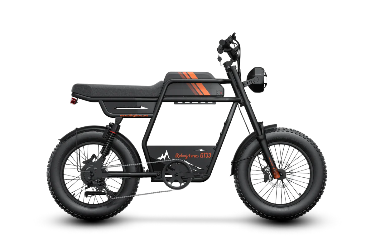 Riding Times GT33 48V/27Ah 1350W All Terrain Cafe Racer Cargo Electric Bike