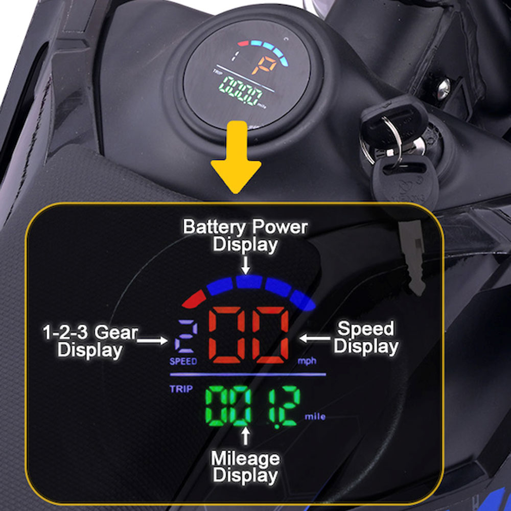 MotoTec Pro 72V/30Ah 5000W Off-Road Electric Dirt Bike