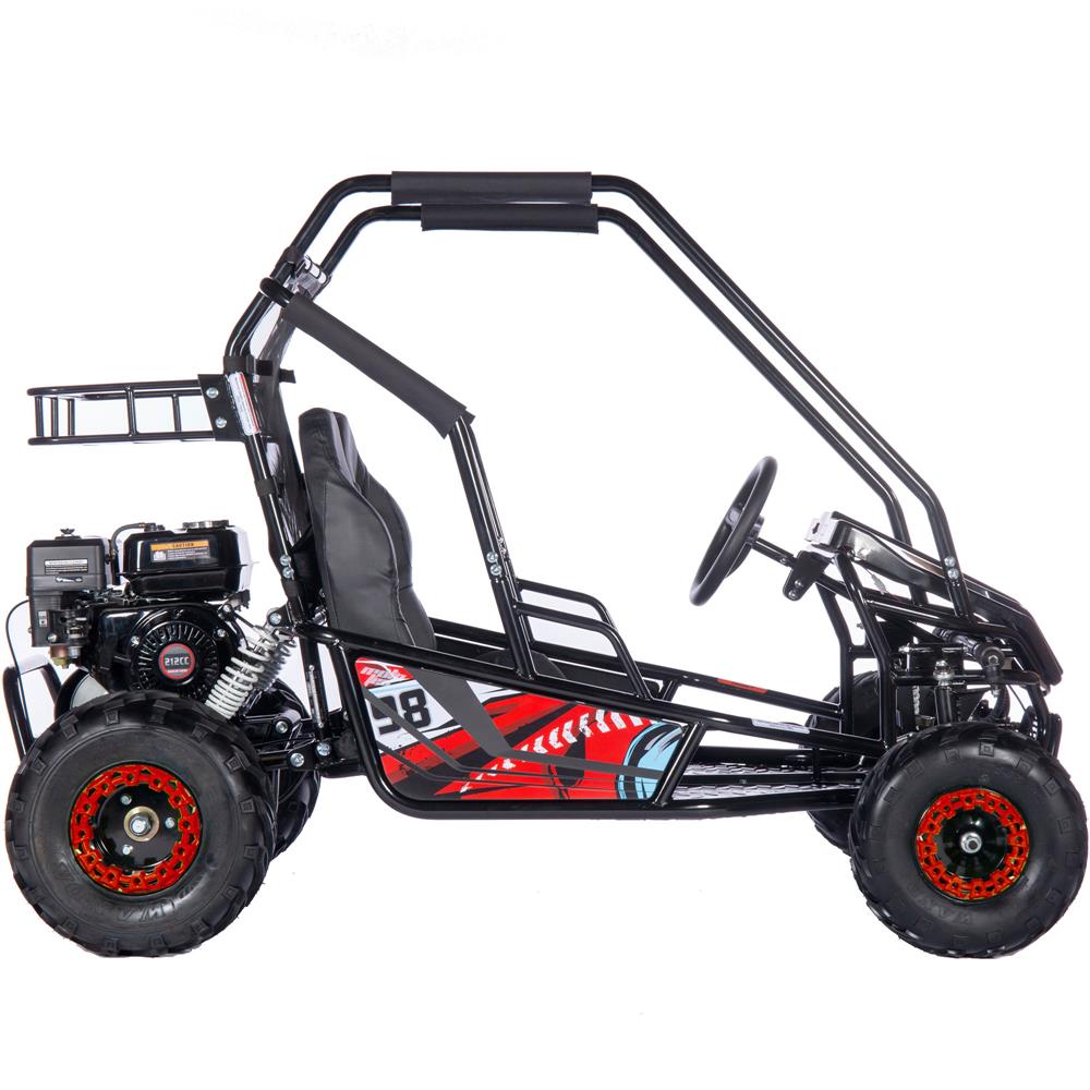 MotoTec Mud XL 212cc 2 Seat Go-Kart Full Suspension