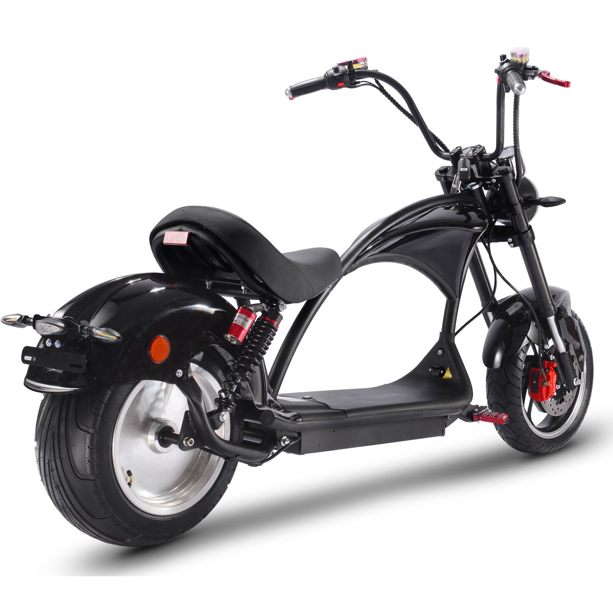 MotoTec Lowboy 60v 20ah 2500w Lithium Electric Scooter Black