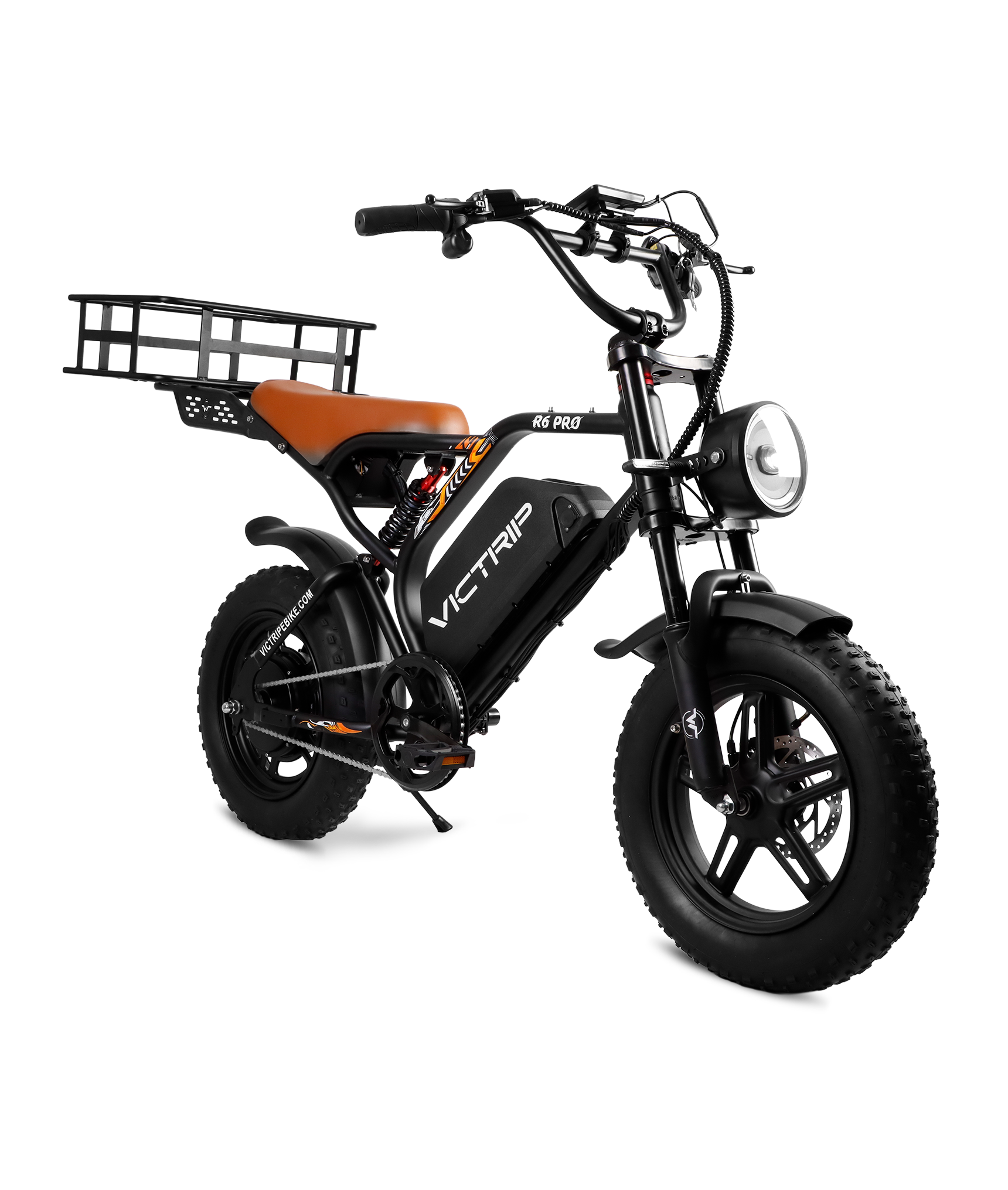 VICTRIP®R6 Pro - 1500W Full Suspension Moped Style EBike