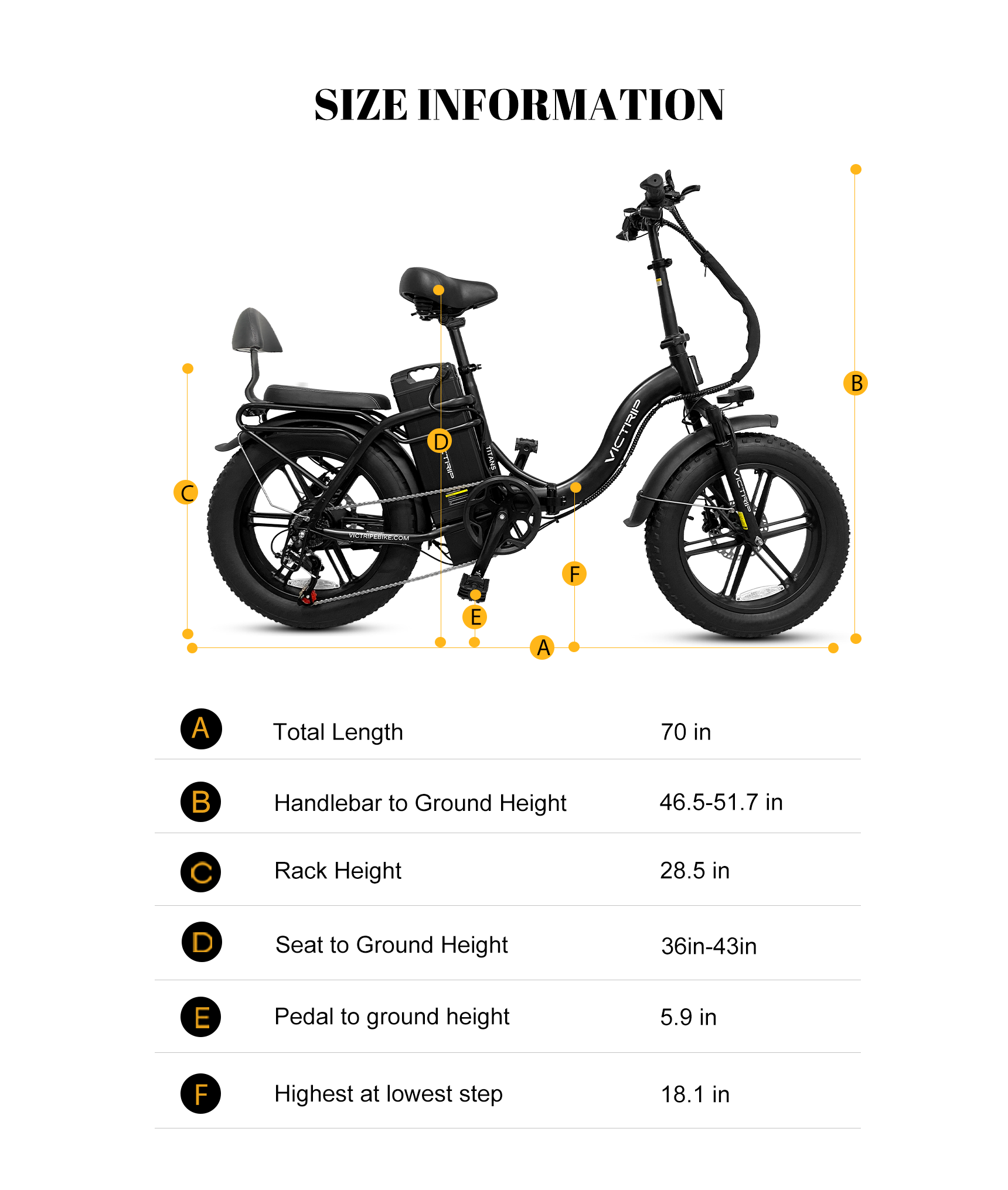 VICTRIP® TITAN S 1000W Long Range Ebike