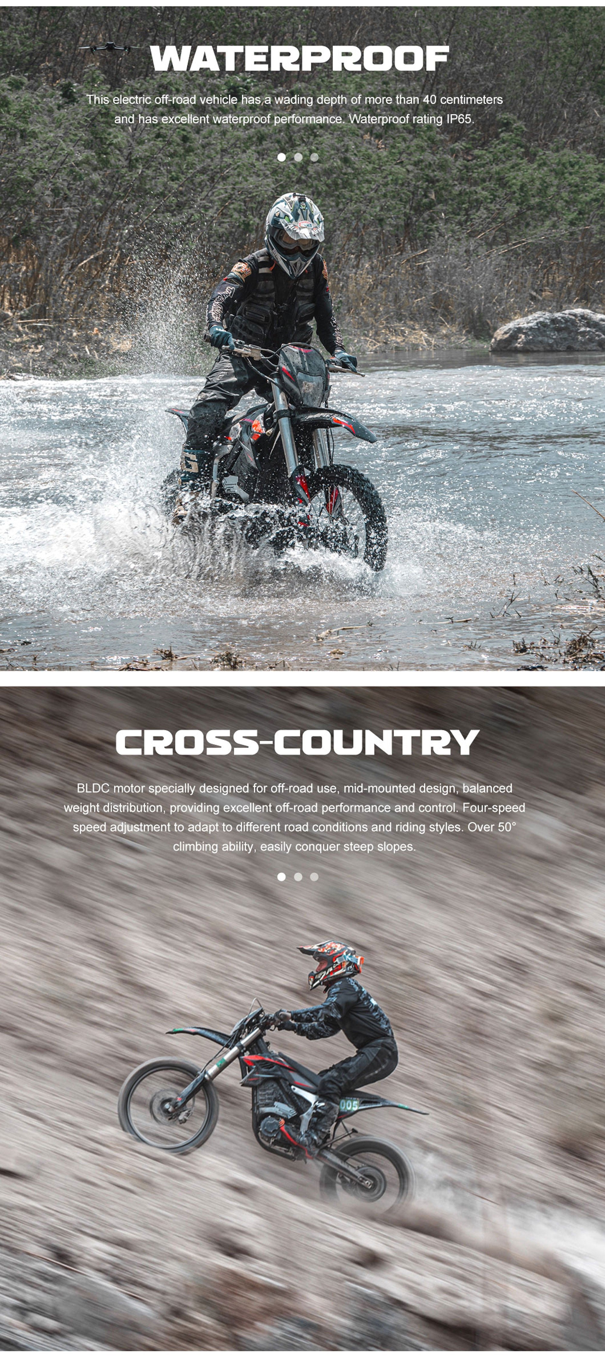 MotoTec Venom 72V/50Ah 12,000W Off-Road Electric Dirt Bike