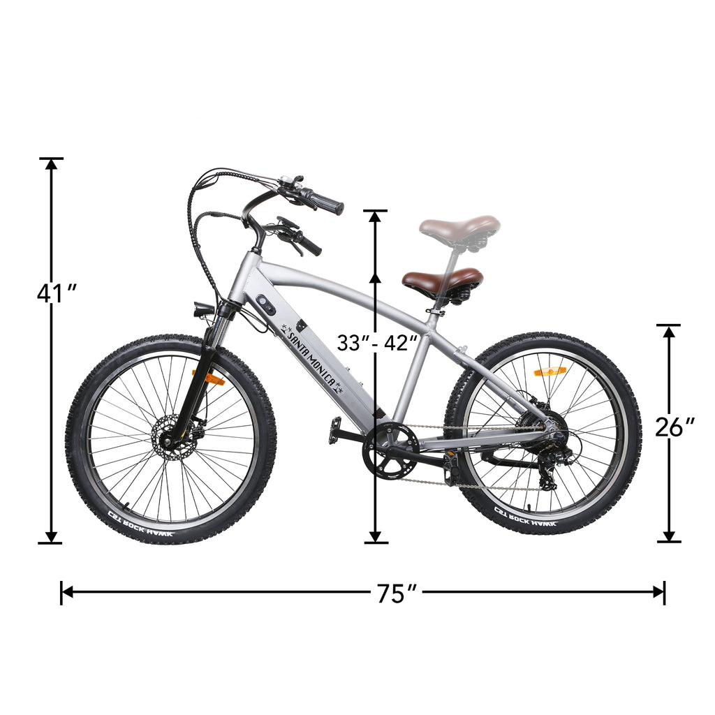 NAKTO Santa Monica 48V/10Ah 750W Fat Tire Electric Bike
