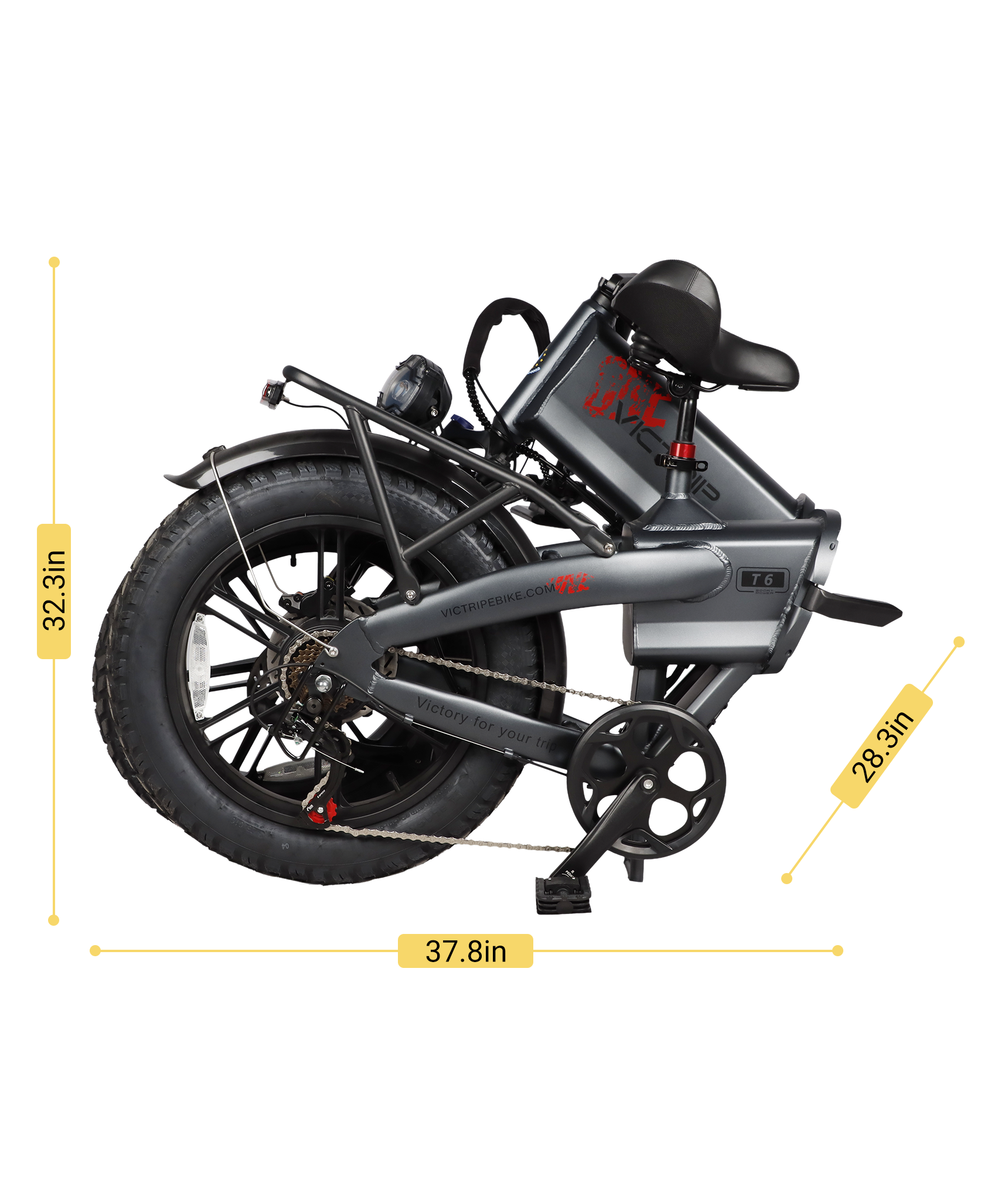 VICTRIP® T6 Foldable Long Range Electric Bike