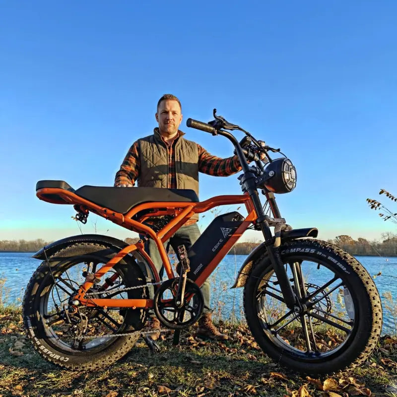 TST® R002 20'' 1500W Full Suspension Moped-style Electric Bike